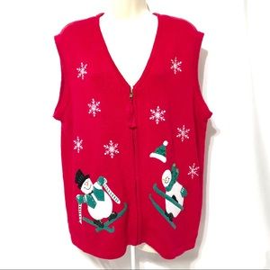 Bobbie Brooks Women’s Christmas Sweater Vest XL